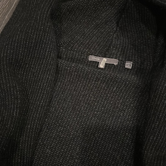 Vince Black Hooded Sweater - Picture 2 of 3